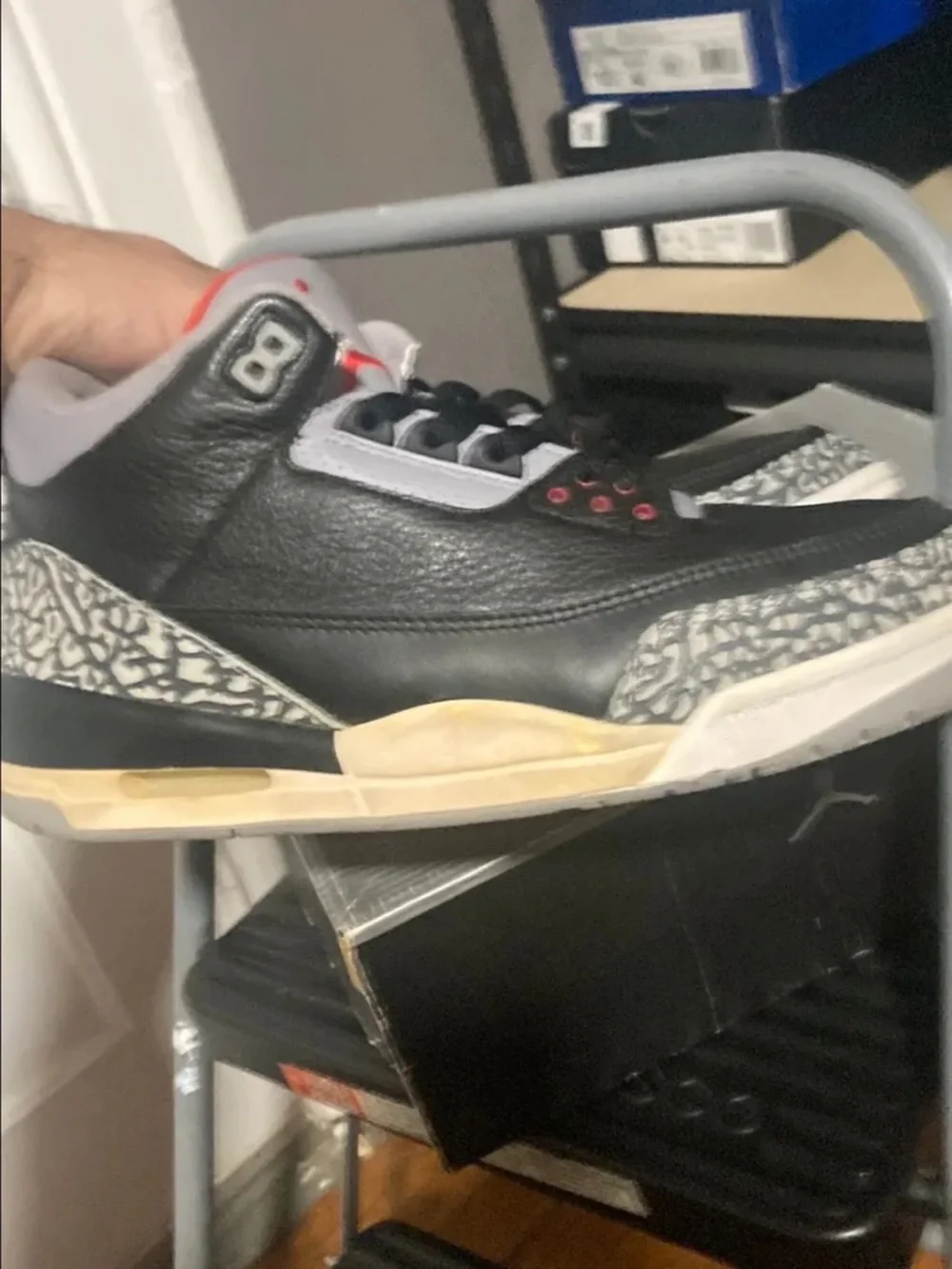 2001 Jordan 3 black cement